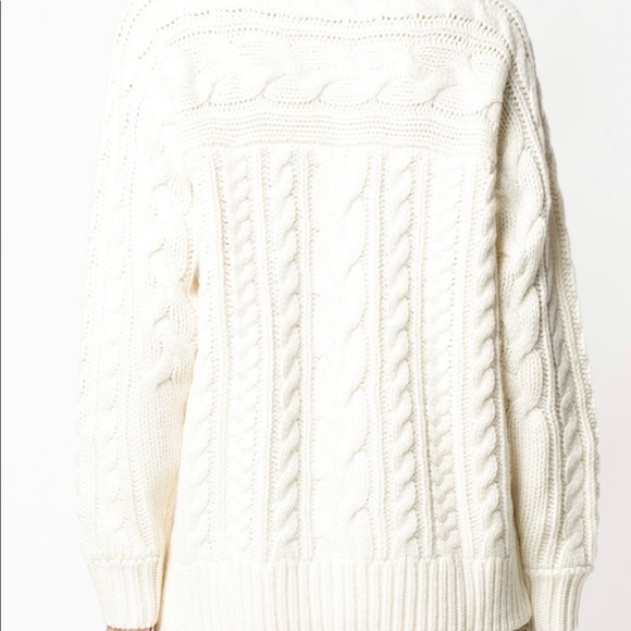 Michael Kors Cablemock sweater bone🆕 - Picture 4 of 11